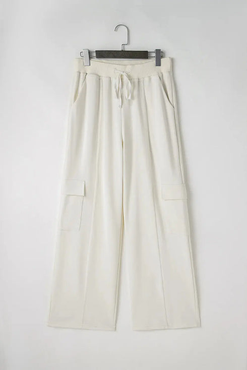 'Cleo' Drawstring High Waist Pants - Celes Fashion